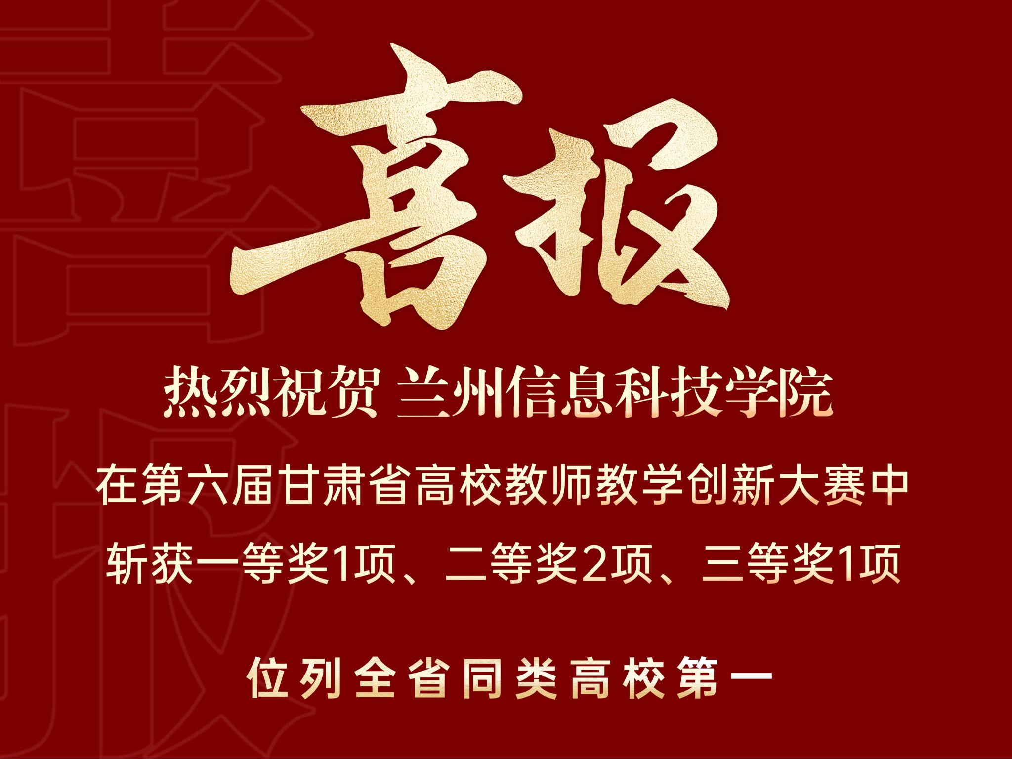 省级一等奖1项、二等奖2项、三等奖1项！
